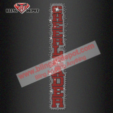 Cheerleader Spirit Wear Rhinestone Transfer  for sweatpants